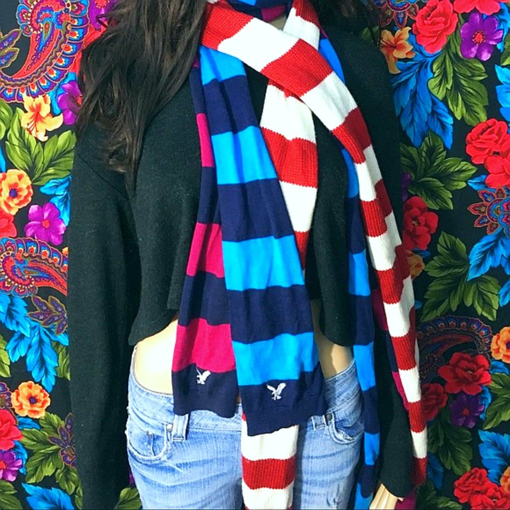 Y2K SCARF LOT AMERICAN EAGLE OUTFITTERS AEROPOSTALE FASHION SCARVES ACCESSORIES